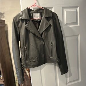Lucky Brand Women's Gray Leather Jacket